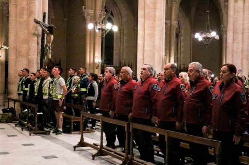 La Policía peregrinaron a la Basílica de Luján