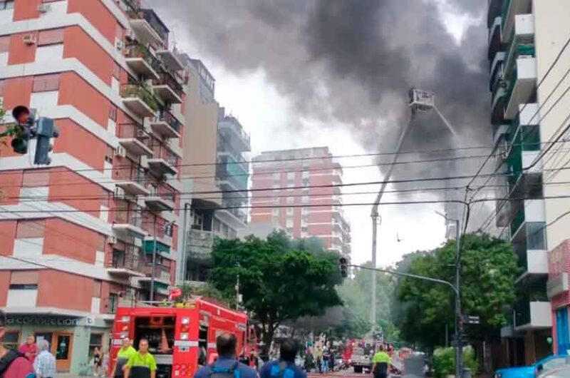 Incendio en una subestación eléctrica en Caballito