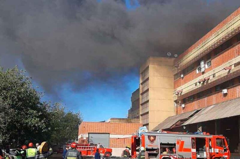 Incendio en el Polo Industrial Tecnológico de Soldati