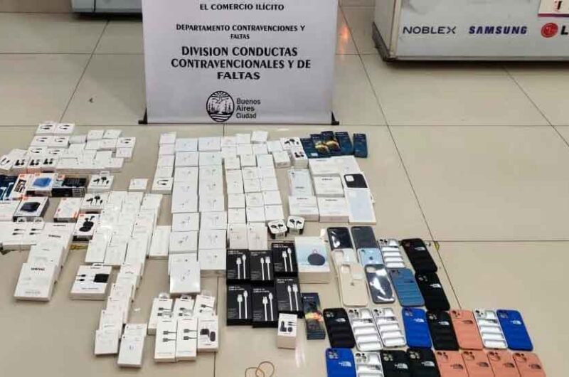 Secuestraron más de 5.000 accesorios de celulares apócrifos