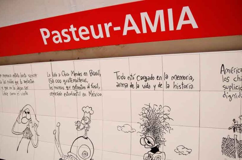 Terminó la renovación y reabre la estación Pasteur-AMIA