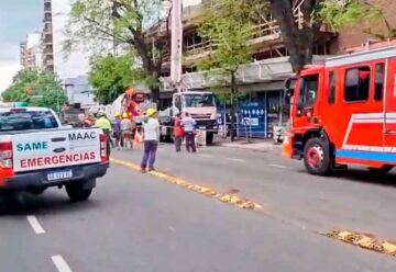 Derrumbe en Caballito: cayó el techo de una pileta de natación